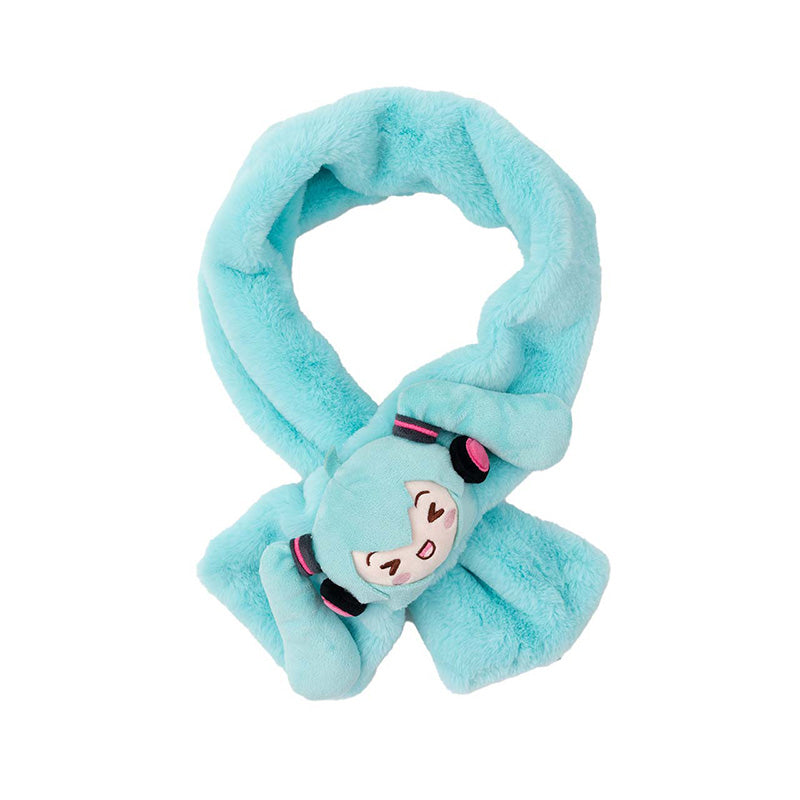 Hatsune Miku Plush Scarf, 90cm，Plush Material, 13cm Width
