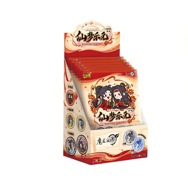 Mo Dao Zu Shi Double-Sided Tinplate Badge Blind Box Series,47mm Diameter, Candy-Style Design, Ages 14 and Up, 6 Badges per Box
