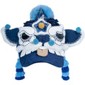 "Awakened Lion" Heritage Baseball Cap - Traditional Folk Art Series，Available in Crimson Red & Deep Sea Blue