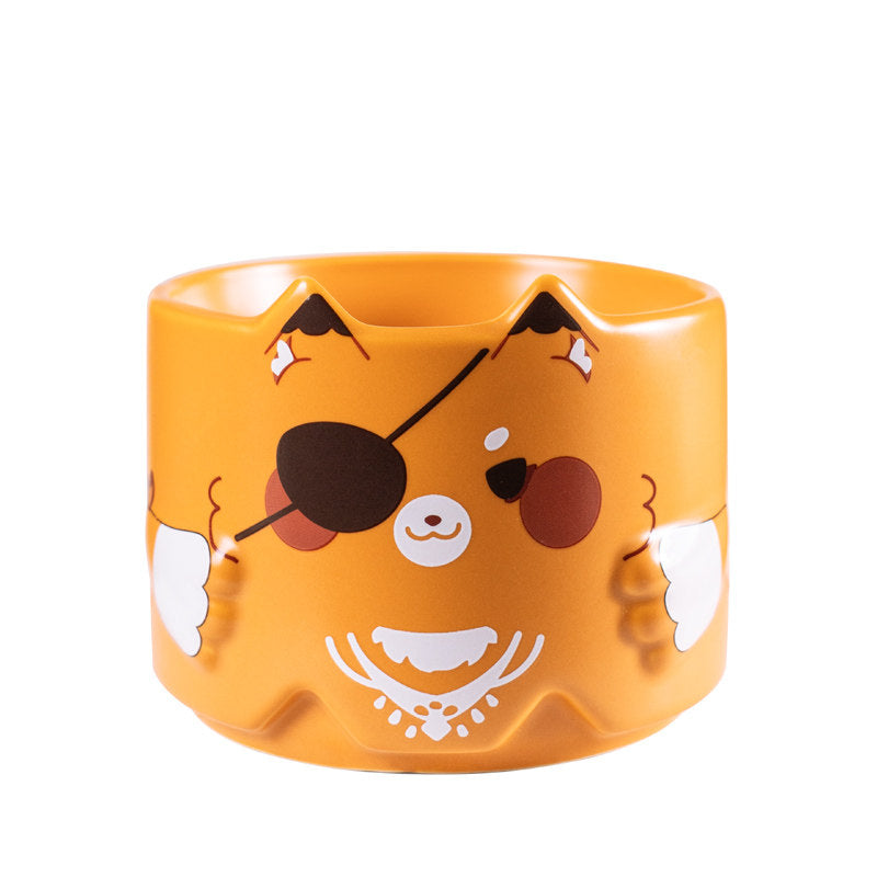 Heaven Officials Blessing Ceramic Stackable Water Cup, Animal Style, 300ml