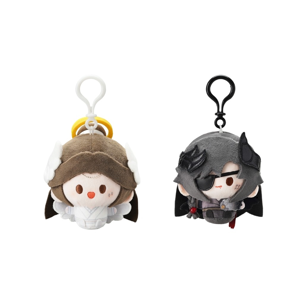 Heaven Officials Blessing Celestial Master and Demon Plush Keychain,8cm Tall, 2 Styles Available, Embroidered Details, Backpack Charm, Non-Woven Accessories