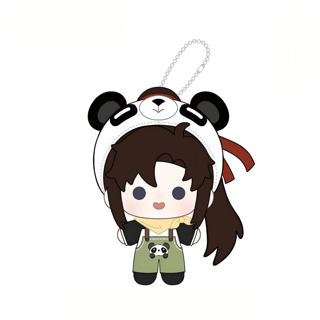 Mo Dao Zu Shi Plush Keychains with Panda Hat, Detachable Clothing, Backpack Accessories Pendants, 15cm Tall