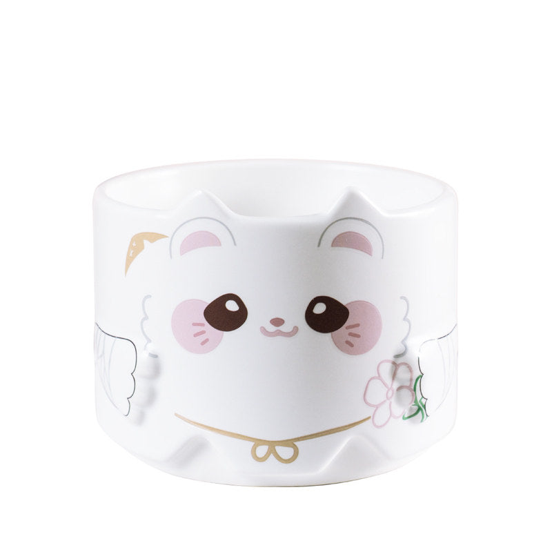 Heaven Officials Blessing Ceramic Stackable Water Cup, Animal Style, 300ml