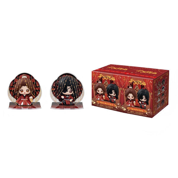 Heaven Officials Blessing Desktop Ornaments,Q version Figures ,  Collectible Toys with Acrylic Display Boards