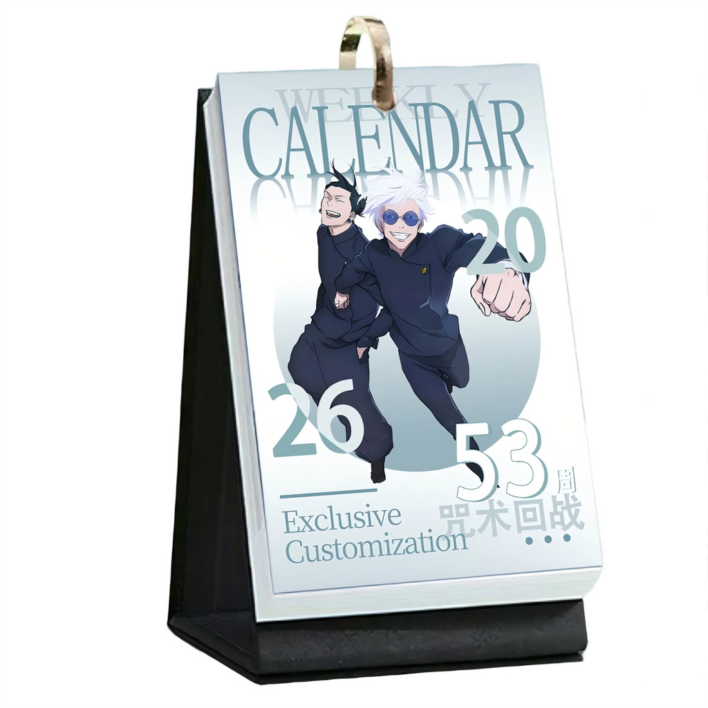 Jujutsu Kaisen Desk Calendar, 2026 Desktop Calendar, Weekly calendar 54 pages