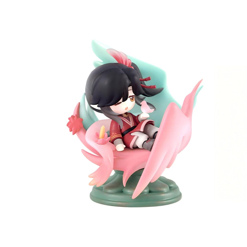 Heaven Officials Blessing Q-Version Desktop Figurines,Anime Characters, Approx. 10cm Height, Plastic Material, Collectible Ornaments
