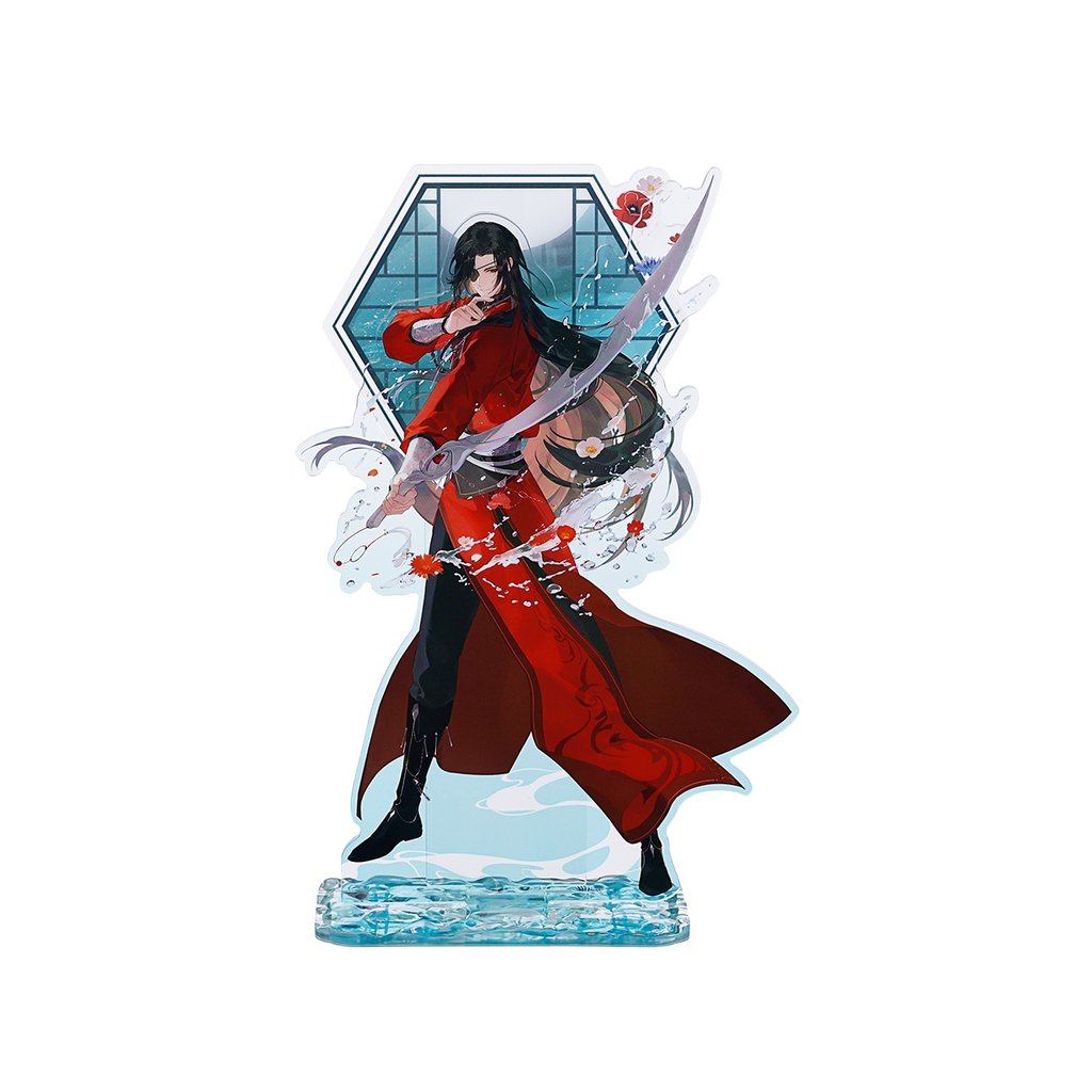 eaven Officials Blessing Acrylic Standee Desktop Ornament,183 x 122mm Size, Two Styles Available, Hexagonal Frame Design