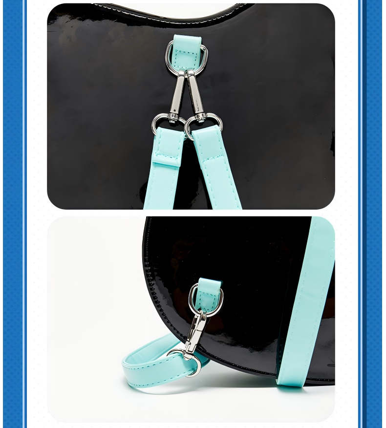 Hatsune Miku Backpack, guitar-shaped backpack with large capacity and cute design