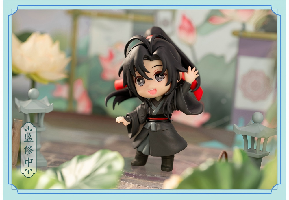 Mo Dao Zu Shi Figure, Q Version Desktop Decoration, Wei Wuxian&Lan Wangji Collectible “Qing Pan Xiang Ying”Series