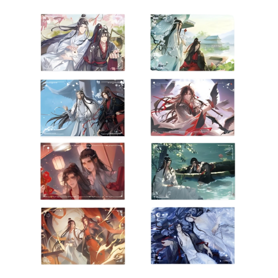 Mo Dao Zu Shi Postcard，Wei Wuxian&Lan Wangji 8pcs，Animation Peripheral Products