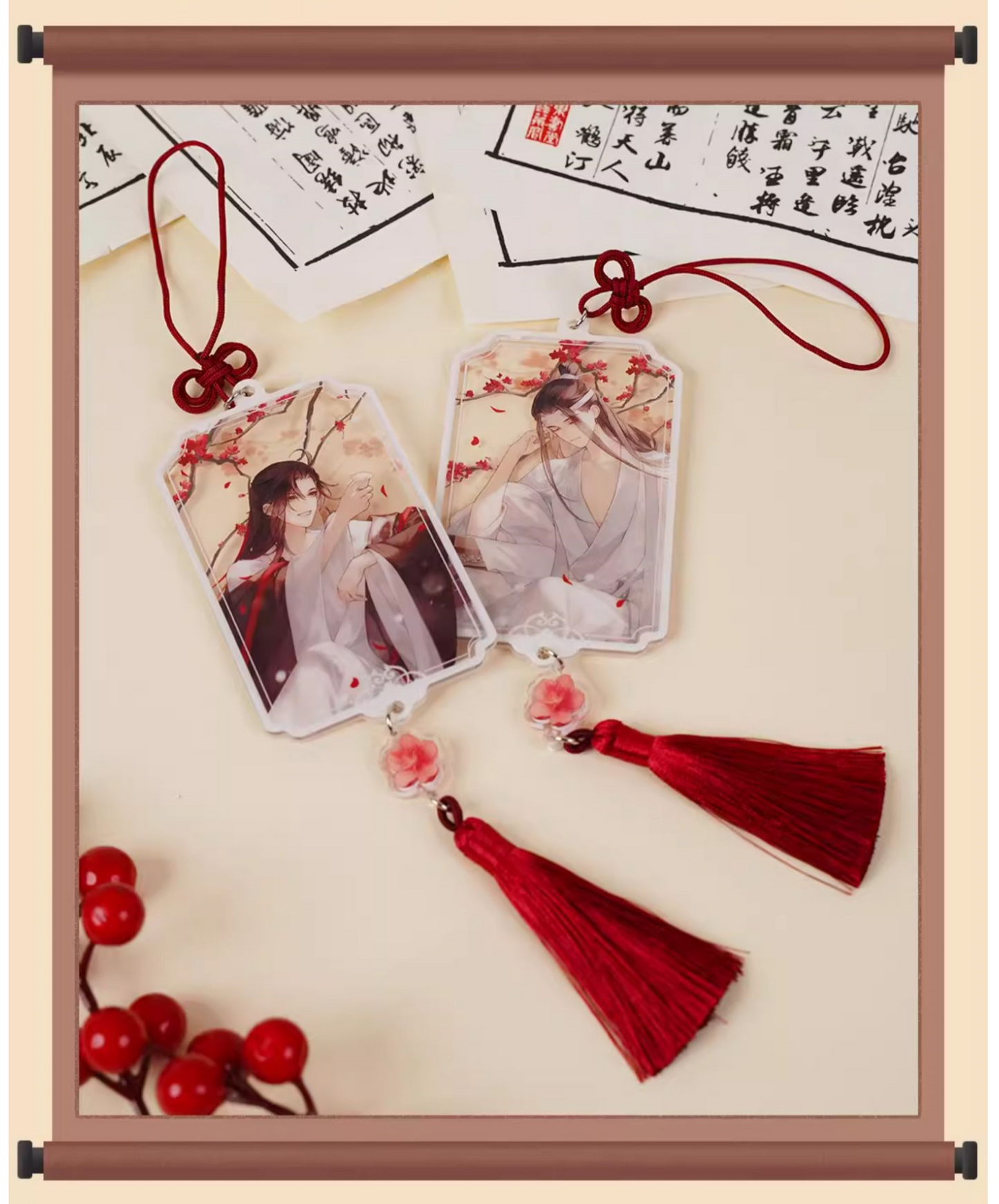 Mo Dao Zu Shi Keychians,Acrylic Keyring Keychains,Pendants， Animation Peripheral Products