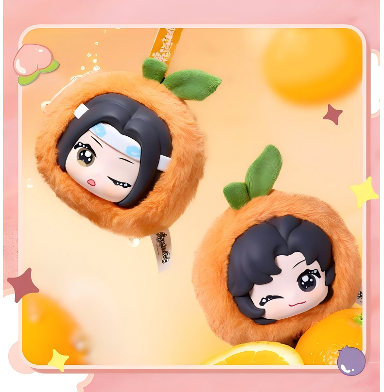 Mo Dao Zu Shi Keychains，Plush Pendants，Cute fruit series，Backpack Accessories