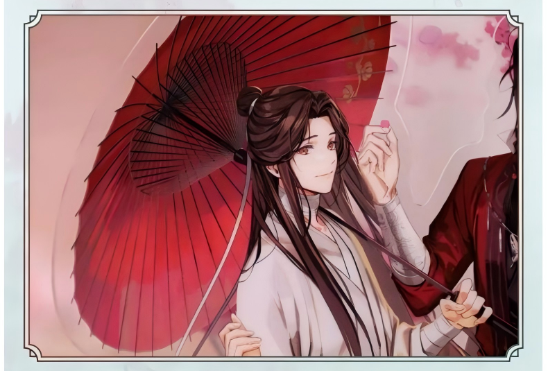 Heaven Officials Blessing Figure Standing Ornaments，Tian Guan Ci Fu Acrylic Desktop Decoration Animation Peripheral Products (Fan Hua Qing Xin)