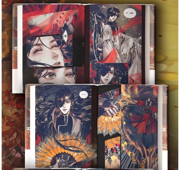 Heaven Officials Blessing Comic Book Special Edition Part 8, Chinese Version, 2 Volumes with Acrylic Stand and Bookmark
