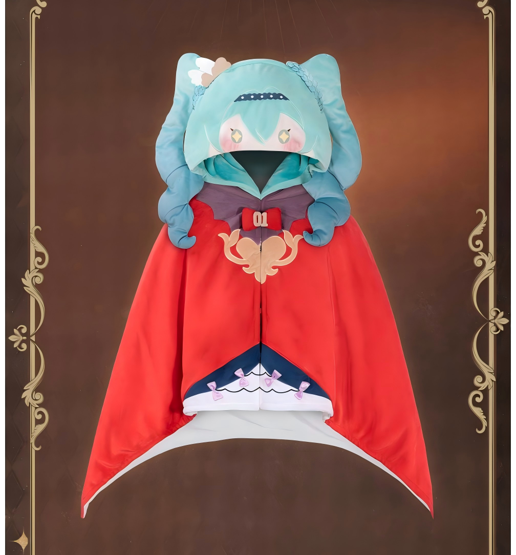 Hatsune Miku Anime Air Conditioning Blanket Shawl 160x90cm,Multifunctional Blanket, Cosplay Shawl Design, Character Hood Detail, Anime Merchandise, Embroidered Features