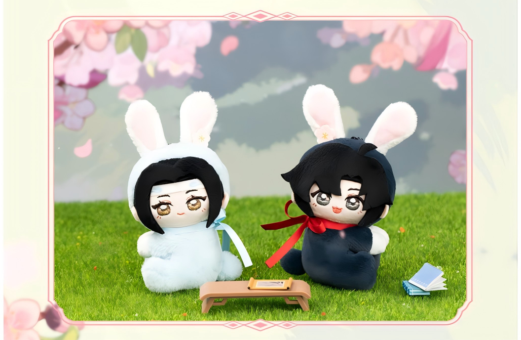 Mo Dao Zu Shi Plush Pendants，Keychain，Rabbit Shape Doll，Backpack Accessories Animation Peripheral Products