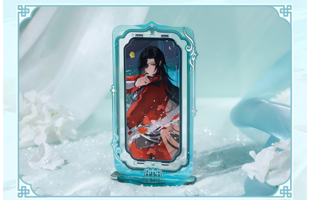 Heaven Officials Blessing Acrylic Double-Sided Rotating Stand | Double-Sided Art, Rotating Base, 78 x 138mm Size, Anime Collectible, Acrylic Material
