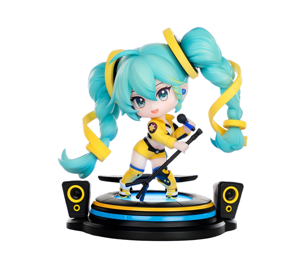 Hatsune Miku Figure, Q Version Desktop，Decoration, Collectible “17th”Series