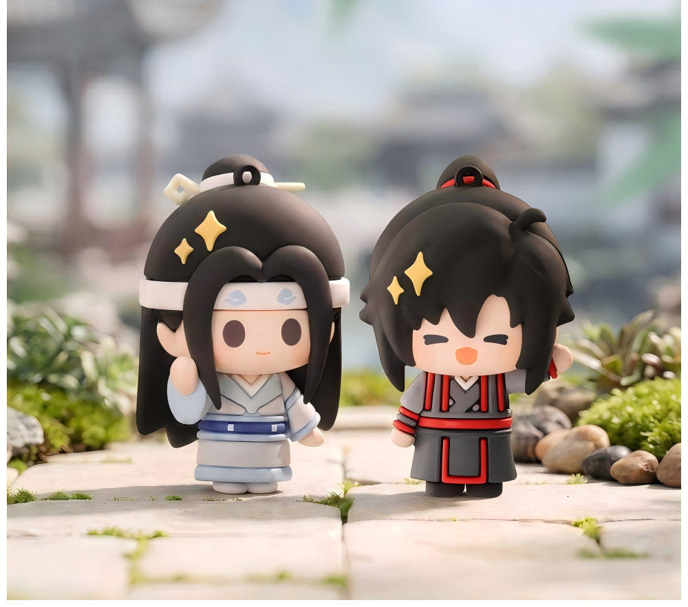 Mo Dao Zu Shi Keychain Backpack Charm | PVC Material, Approx. 6cm Tall, 4 Character Styles, Lobster Clasp Ring, Chibi Figure Design