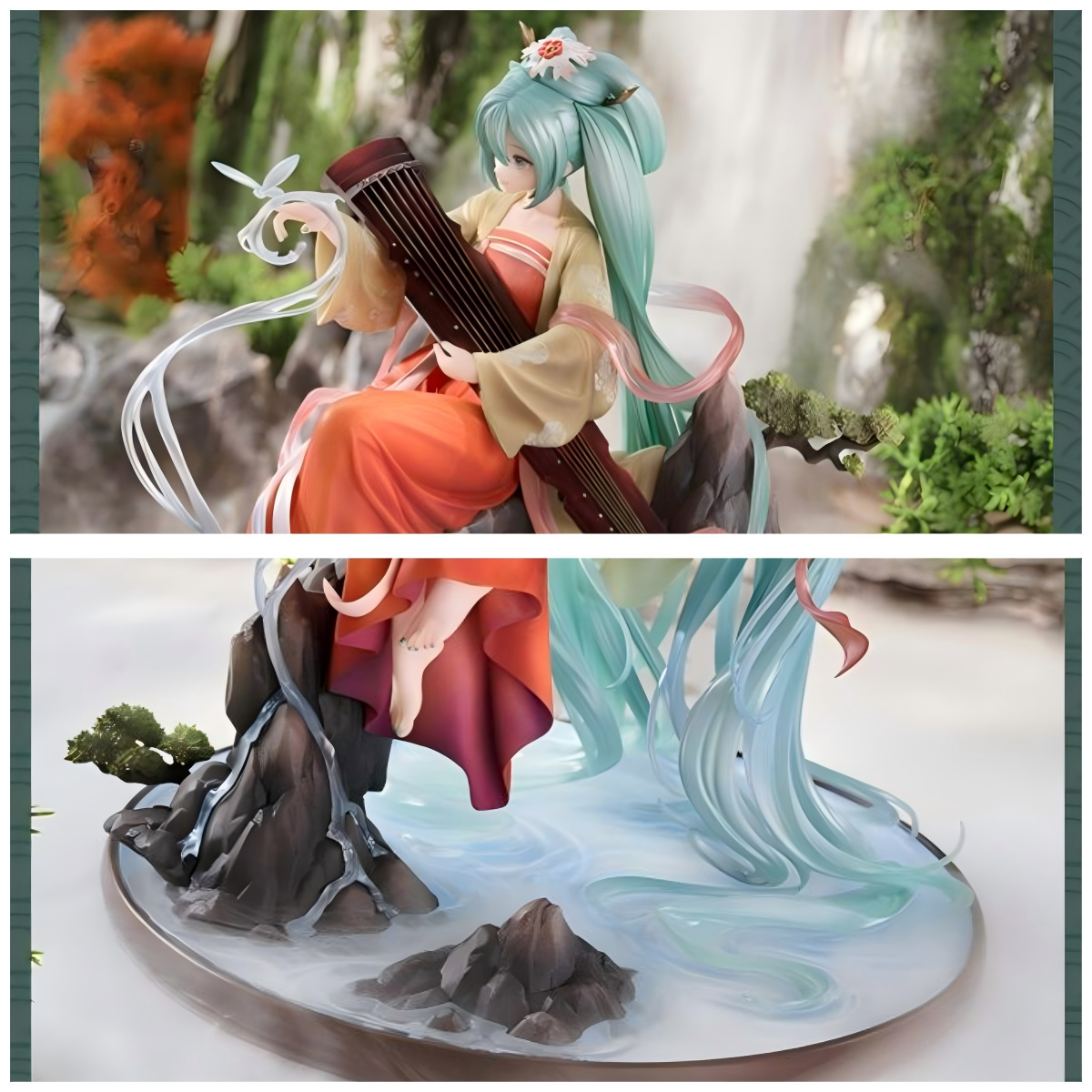 Hatsune Miku 1/7 Scale Anime Figure，GSC Collectible, Detailed Base Diorama, Transparent Accents, Traditional Hanfu Design, Collector's Statue