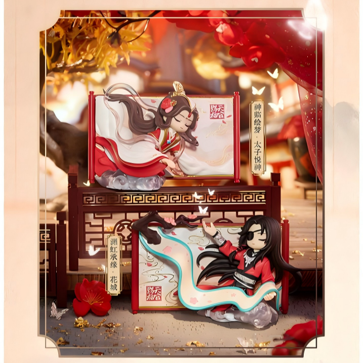 Heaven Officials Blessing Desktop Ornament Blind Box Figure Set, 8 Styles Collection, Magnetic Display Stand, Anime Character Collectible