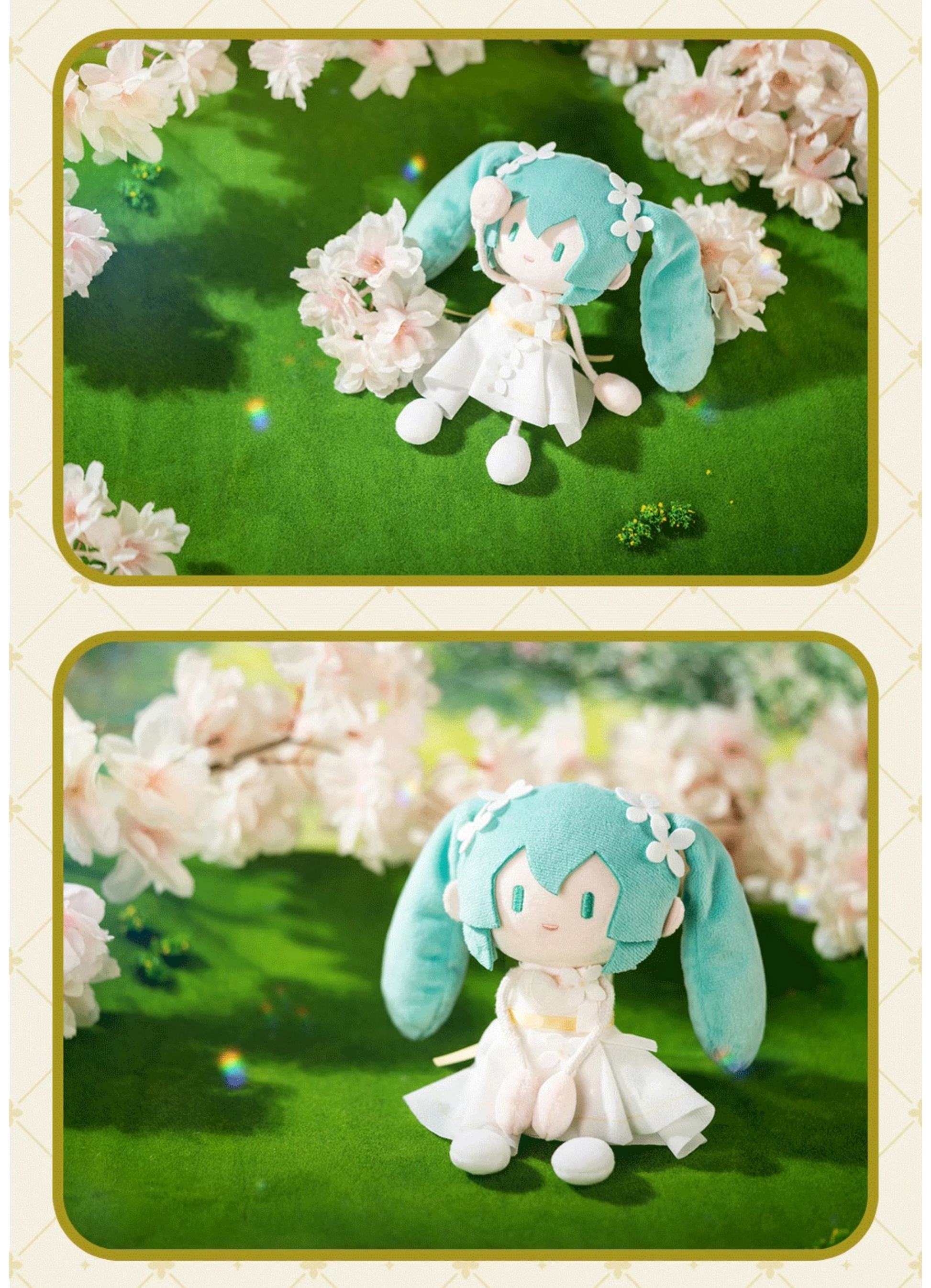 Hatsune Miku Plush pendant, keychain, backpack accessory“Seng Ru Xia Hua”Series