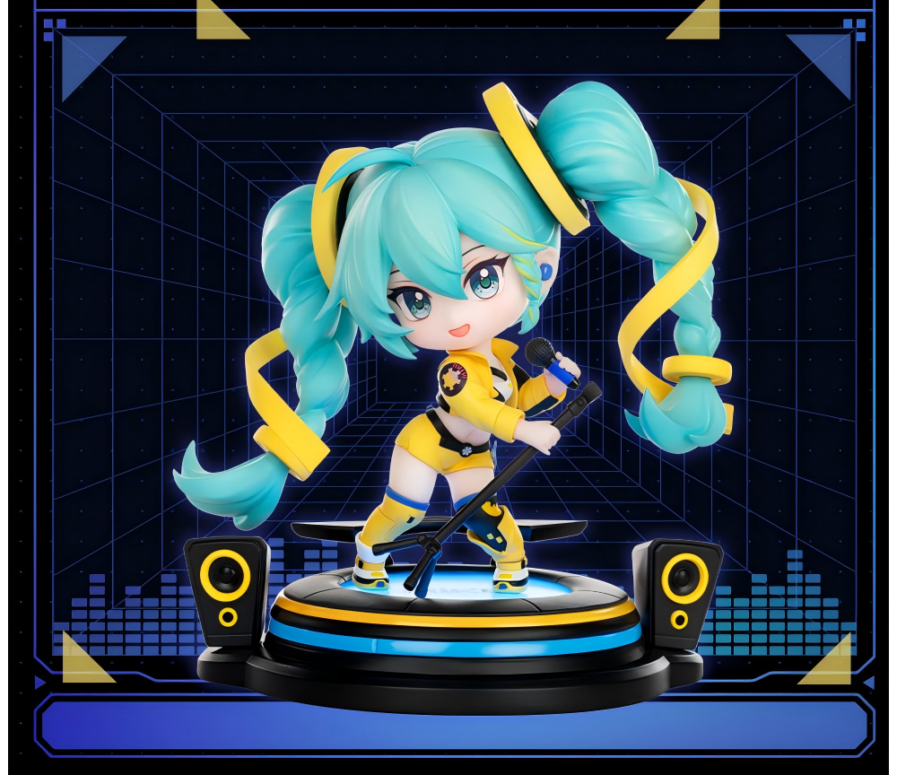 Hatsune Miku Figure, Q Version Desktop，Decoration, Collectible “17th”Series