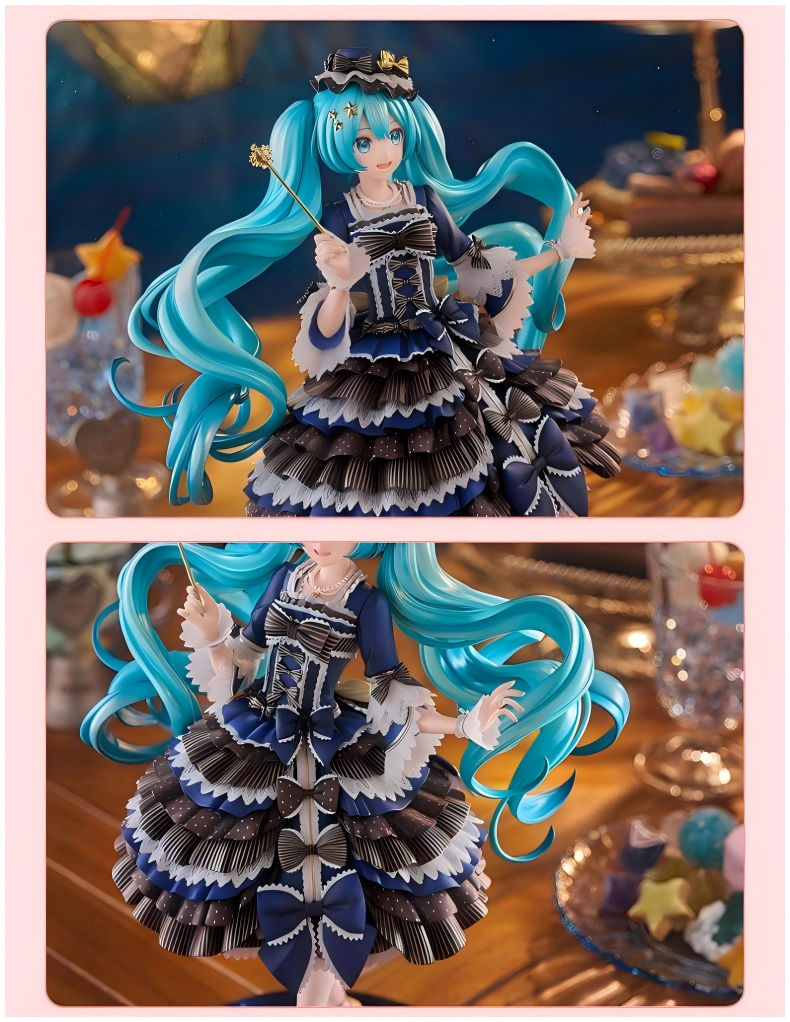 Hatsune Miku GSC 1/7 Scale Figure Lolita Dress with Base,Approx. 26cm Tall, Painted Figure,  Collectible Figurine, Anime Character