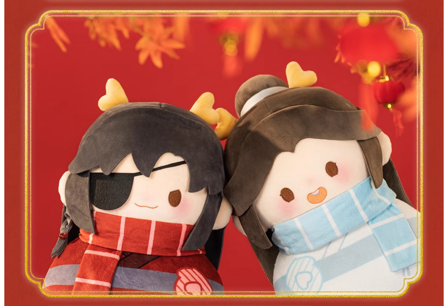 Heaven Officials Blessing Throw Pillow，Cushions，Tian Guan Ci Fu Plush Pillow“Long He Xin Xi”Series