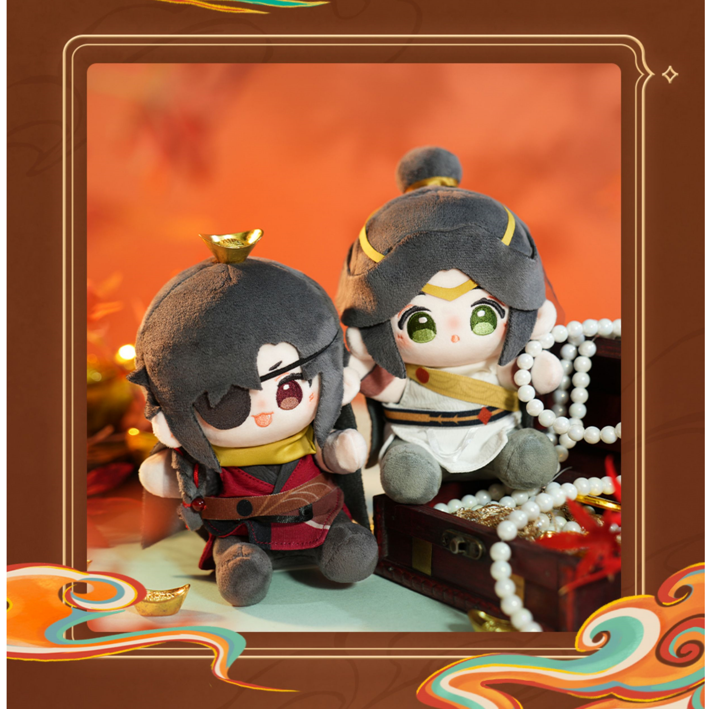 Heaven Officials Blessing Figure Decorations，15CM Doll，Tian Guan Ci Fu Ming Yue Lou LAN Series