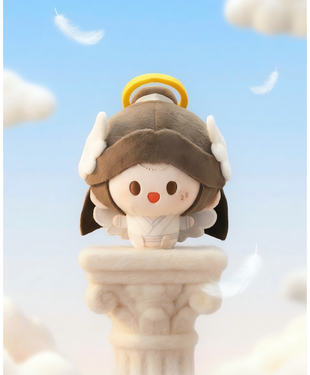 Heaven Officials Blessing Celestial Master and Demon Plush Keychain,8cm Tall, 2 Styles Available, Embroidered Details, Backpack Charm, Non-Woven Accessories