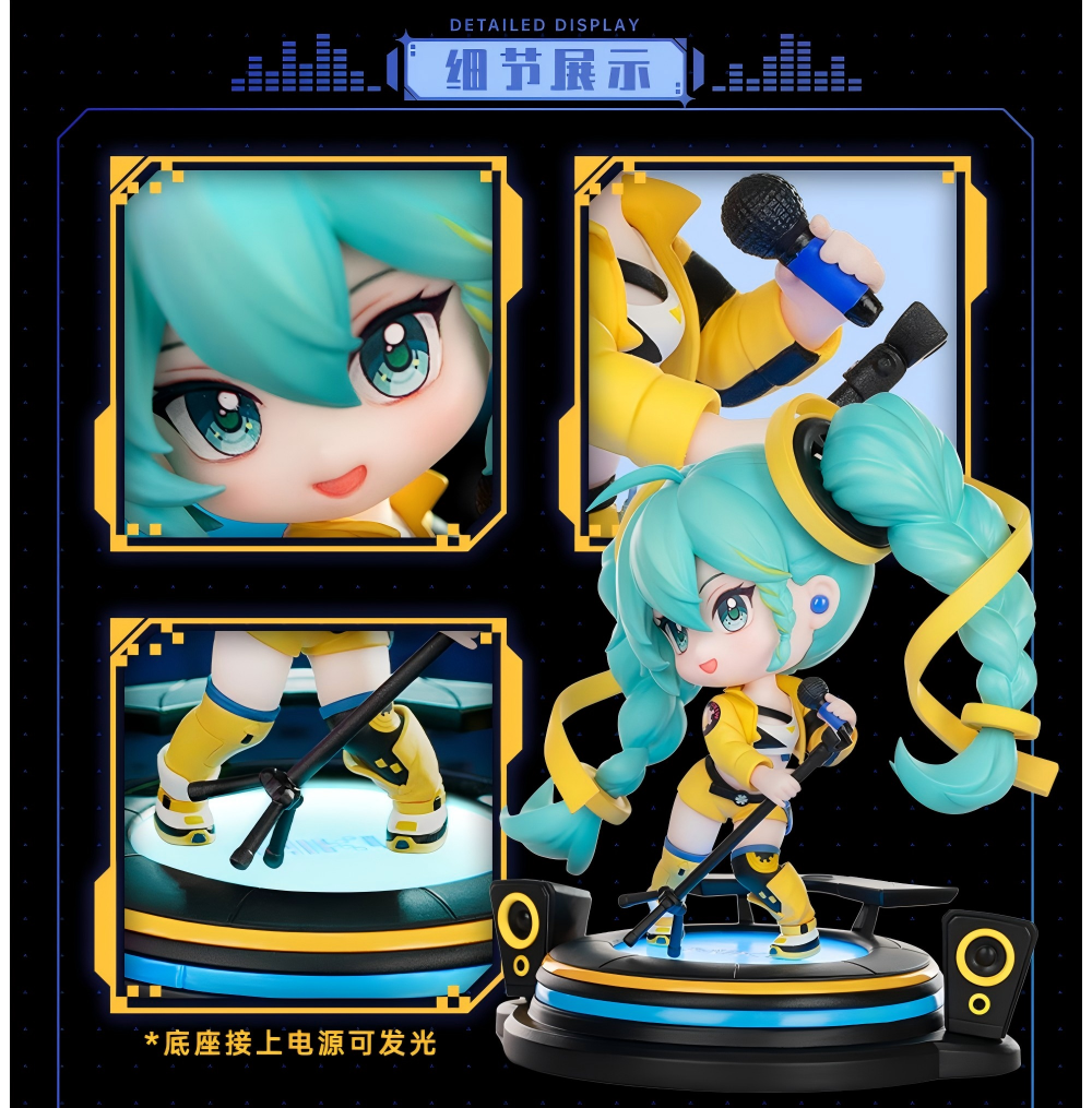 Hatsune Miku Figure, Q Version Desktop，Decoration, Collectible “17th”Series