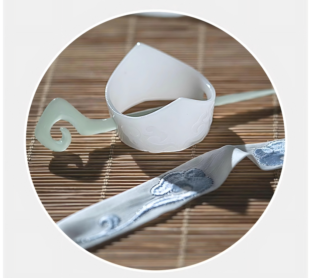 Mo Dao Zu Shi "Lan Wangji" Cosplay Costume Set, Youth Style Hanfu, White and Blue Traditional Chinese Robe with Accessories for Anime Conventions