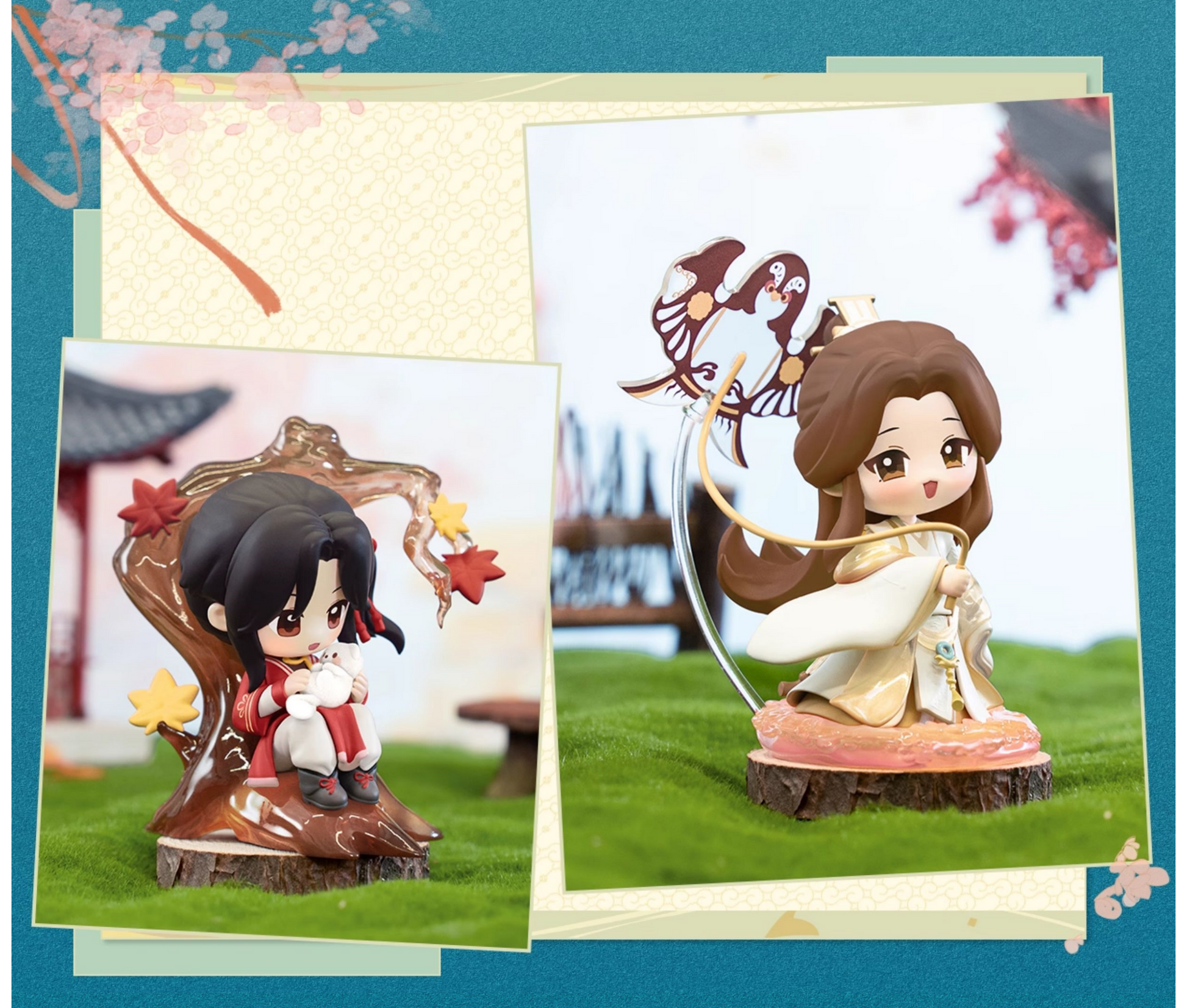 Heaven Officials Blessing Blind Box,Figures, Dolls，Collectible Toys，“Dan Qing Feng Hua”Series
