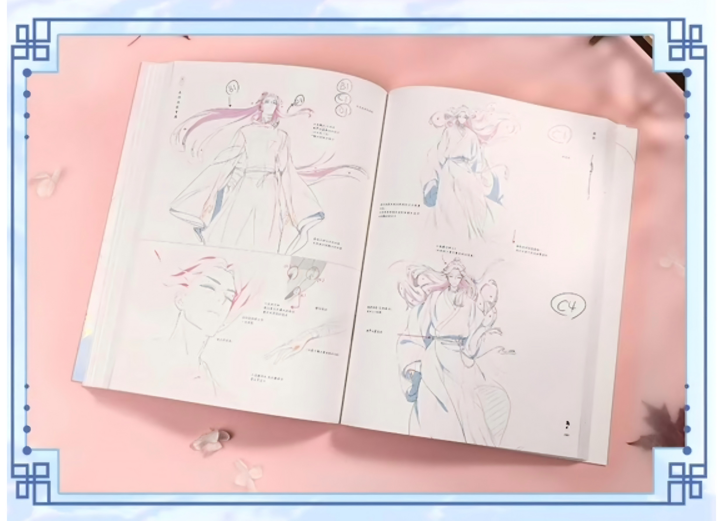 Heaven Officials Blessing Figure Original Artbook，Tian Guan Ci Fu Beautiful Picture Album, Creative Manuscript