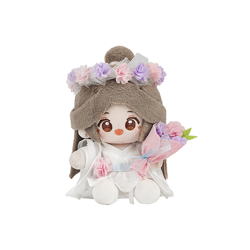 Heaven Officials Blessing Anime Plush Dolls, 15cm Soft Polyester Fiber Figures, Decorative Sitting Style Collectibles with Posable Hands