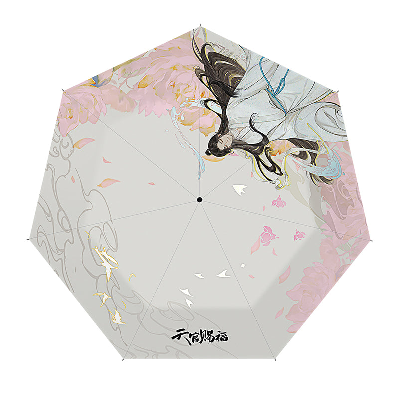 Heaven Officials Blessing Portable Umbrella，Tian Guan Ci Fu Lightweight Portable Compact Umbrellas，Hua Cheng&Xie Lian Animation Peripheral Products