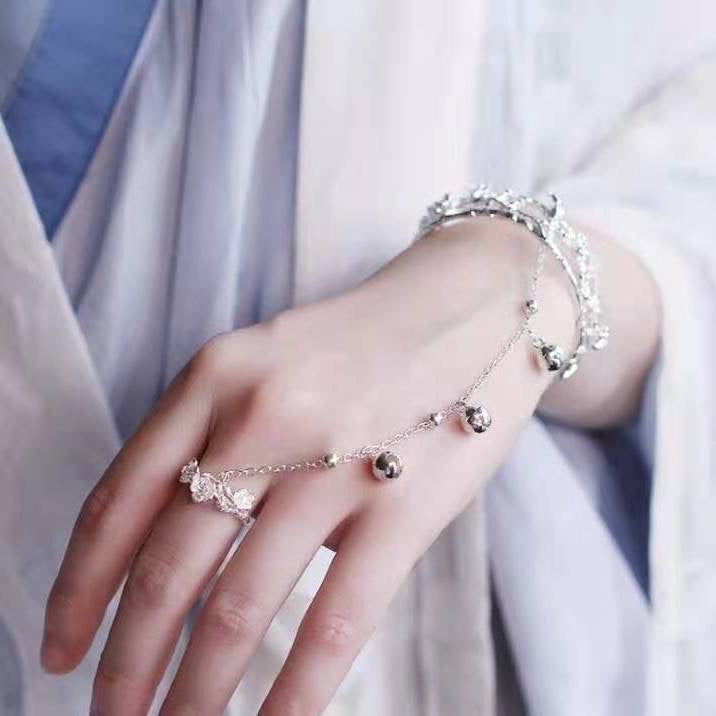 Heaven Officials Blessing Butterfly Bell Bracelet with Ring