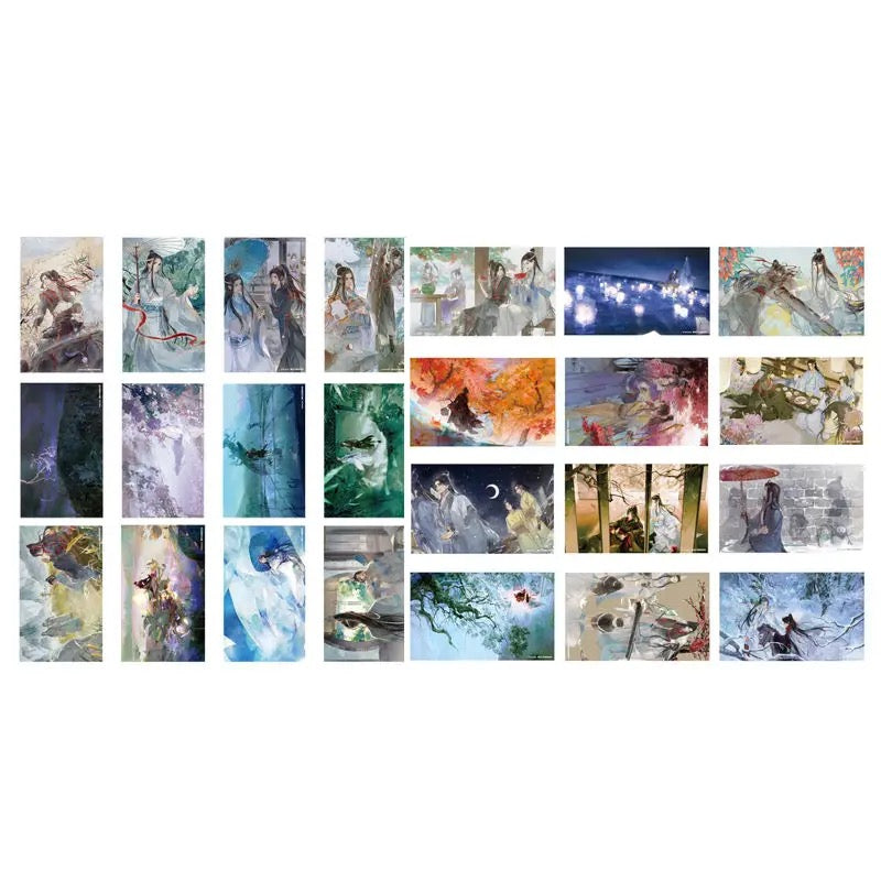 Mo Dao Zu Shi Postcard，Wei Wuxian&Lan Wangji 24pcs，Animation Peripheral Products