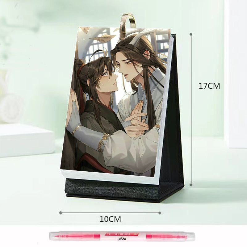 Mo Dao Zu Shi Desk Calendar, 2026 Desktop Calendar, 25 Page Calendar，Wei Wuxian&Lan Wangji