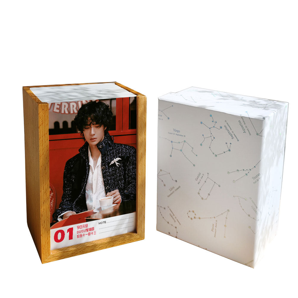 The Untamed 2026 Desk Calendar, Solid Wood Calendar, 366 Pages