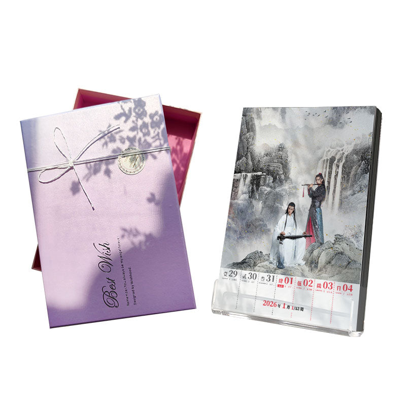 The Untamed 2026 Desk Calendar,Acrylic 53-page weekly calendar