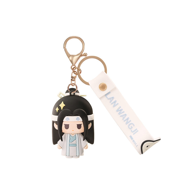 Mo Dao Zu Shi Keychain Backpack Charm | PVC Material, Approx. 6cm Tall, 4 Character Styles, Lobster Clasp Ring, Chibi Figure Design