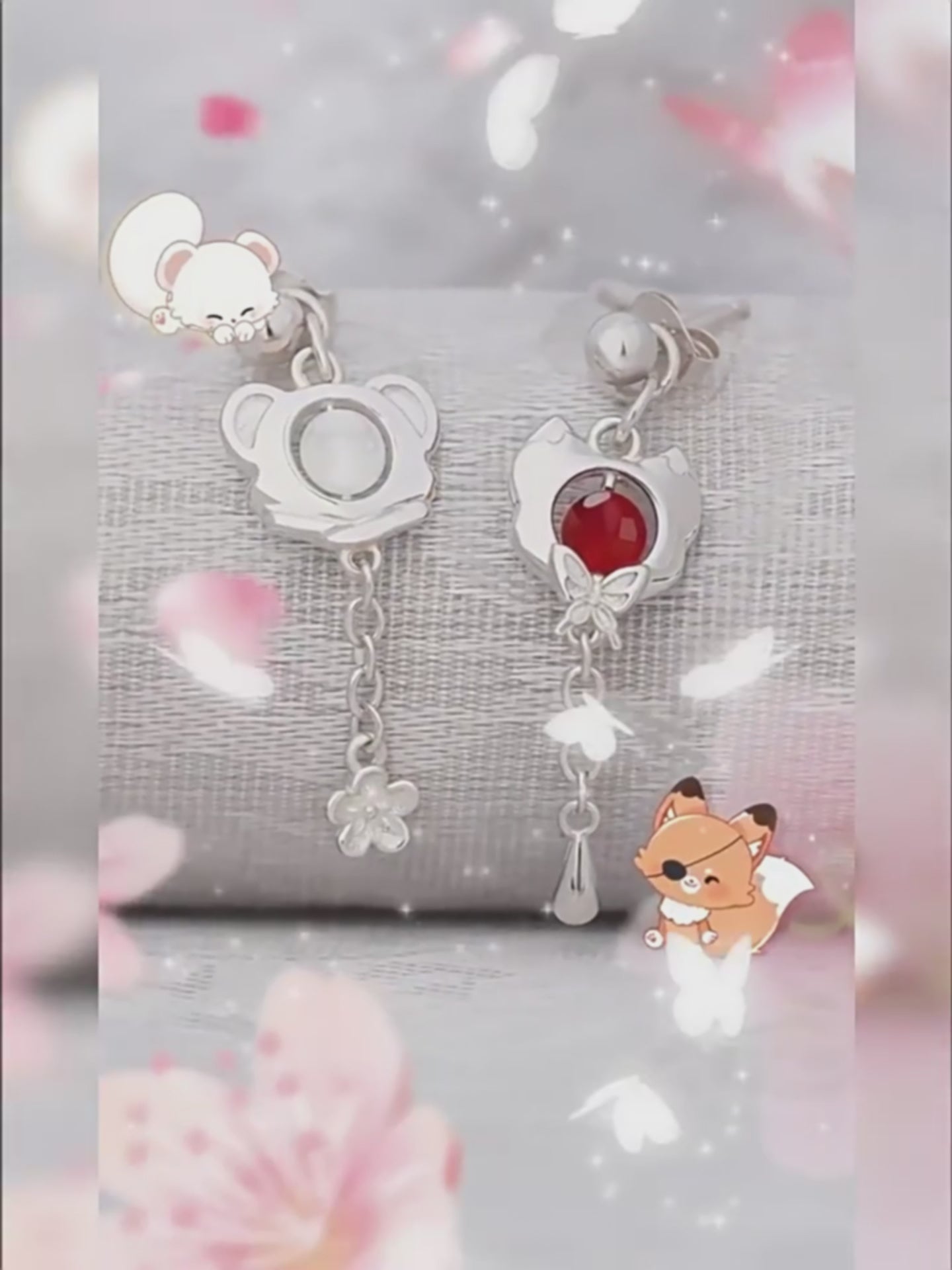 Heaven Officials Blessing Earrings, 925 sterling silver earrings,Hua Cheng&Xie Lian