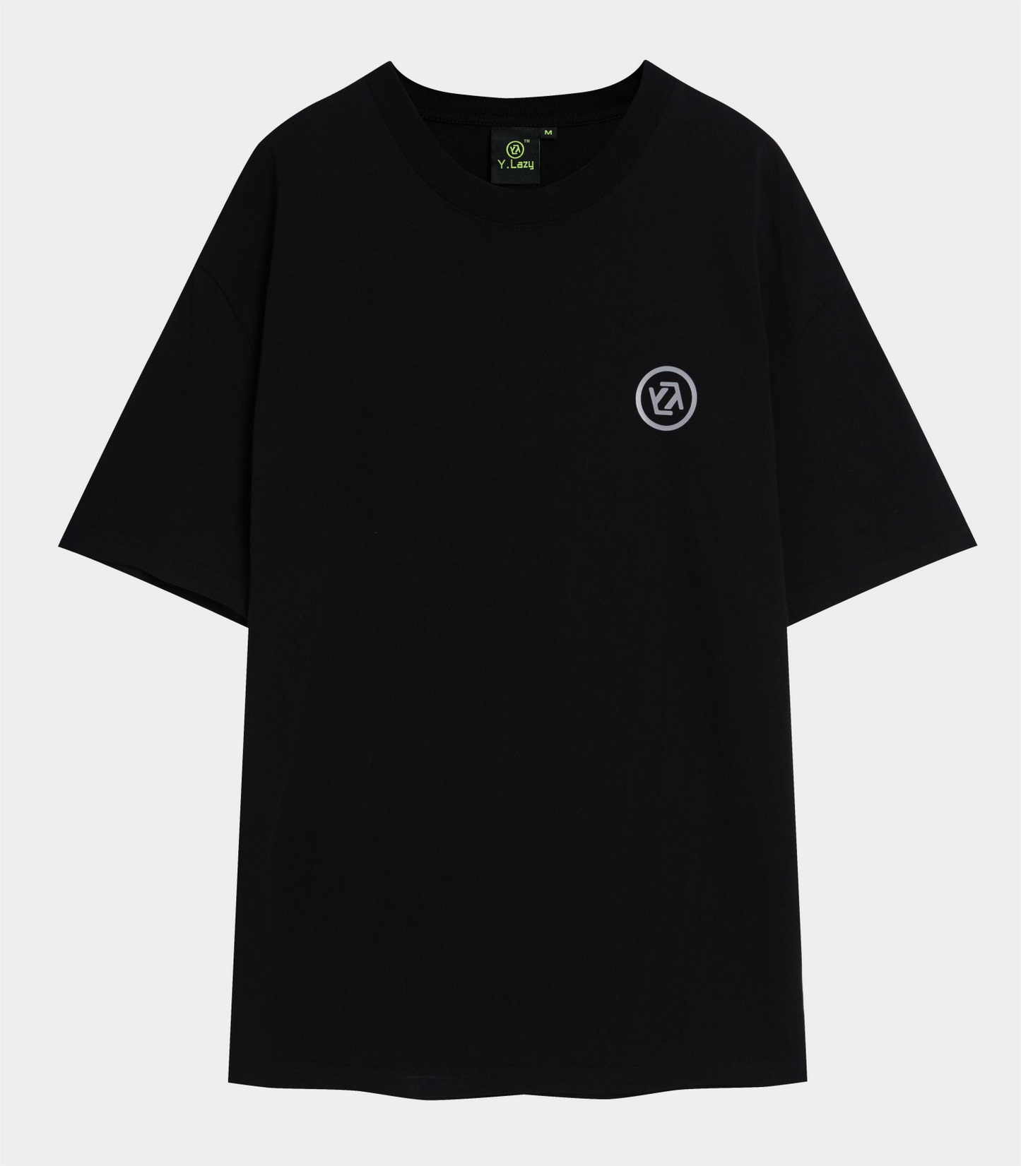 Y.Lazy Logo Style Fashion T-Shirt Black