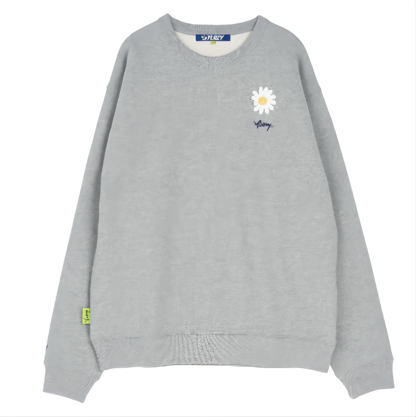 Y.Lazy Little Daisy Long Sleeve Sweatshirt Grey