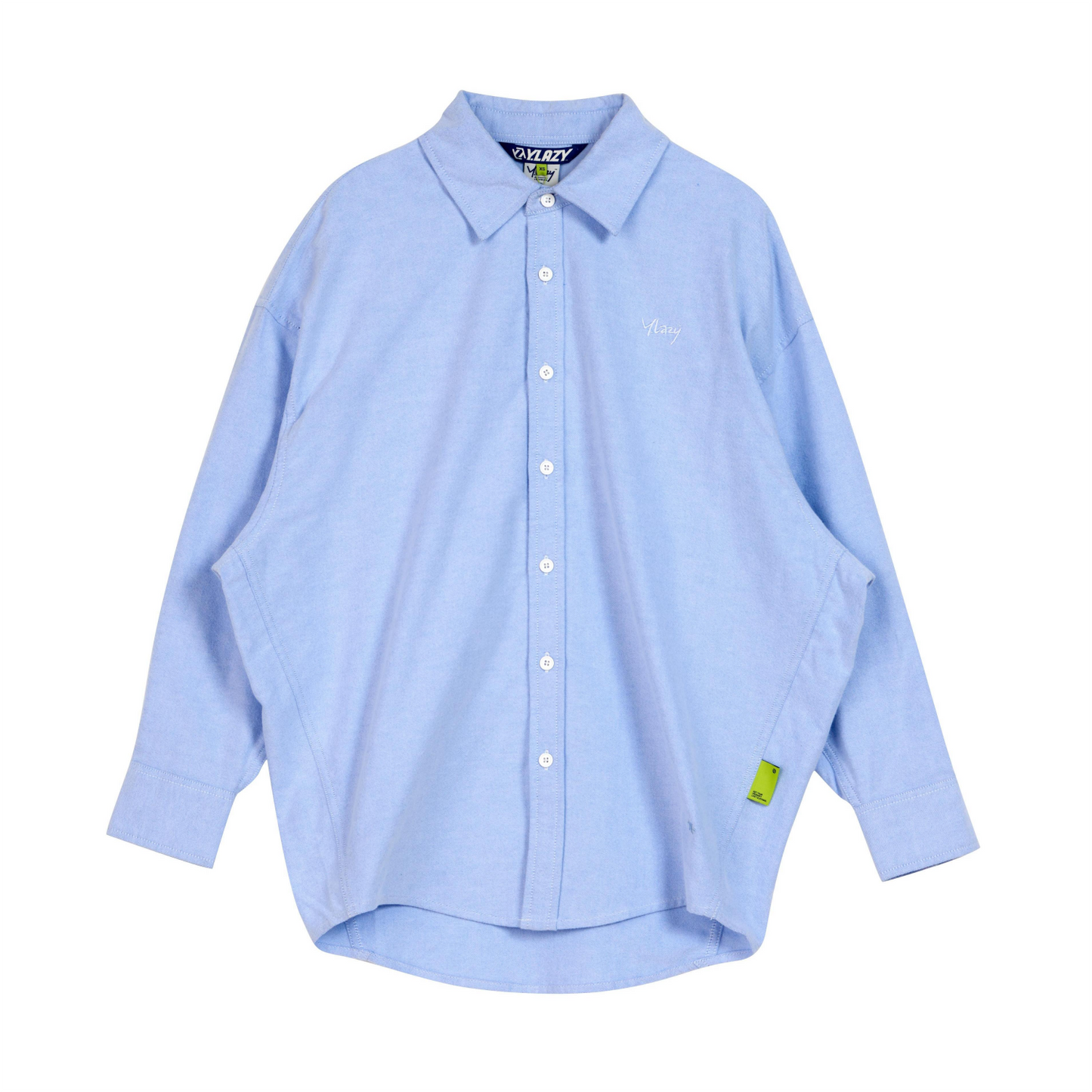 Y.Lazy Shirts Easy Care Stretch Long Sleeve Fashion Casual Regular Blue