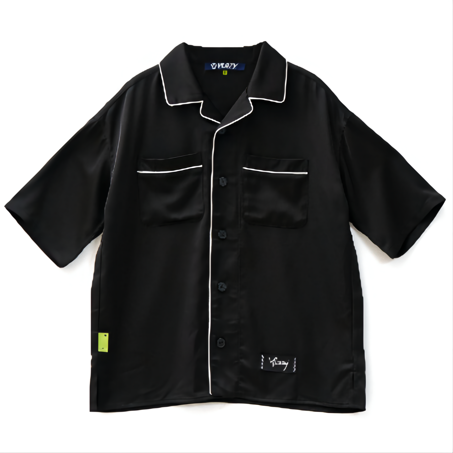 Y.Lazy Silk Pajamas T-shirt Black