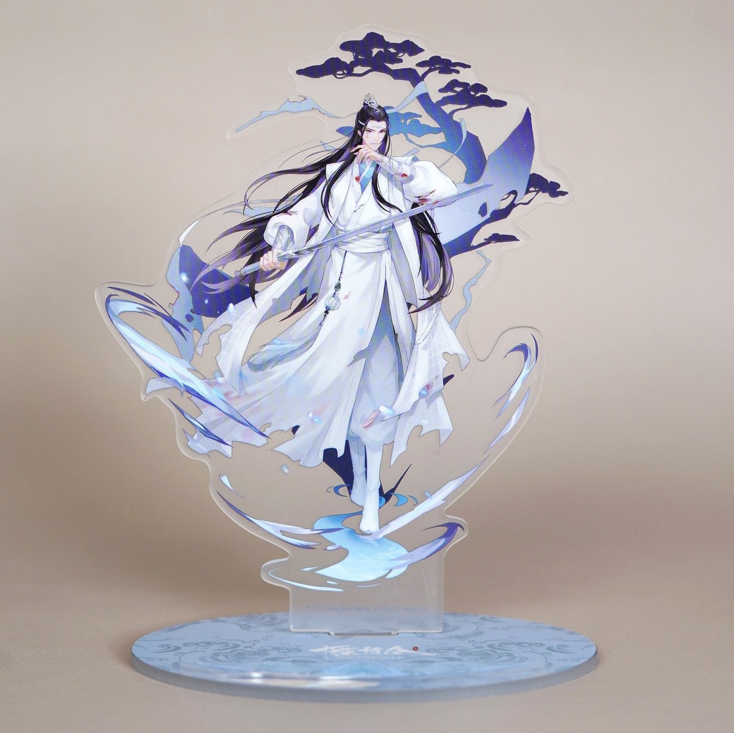 The Untamed TV Series Merchandise Character Acrylic Office/Home Ornament  Battle Damage LAN WANG JI 15*11.5cm